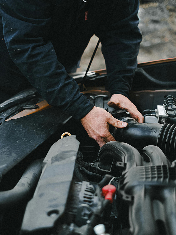Mechanic under the hood